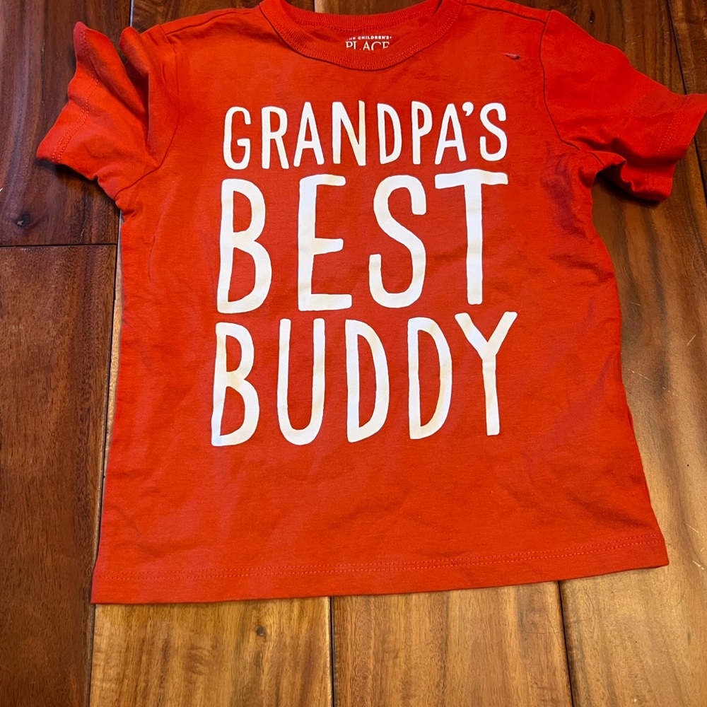 The Children's Place Red Grandpa's Best Buddy Tee